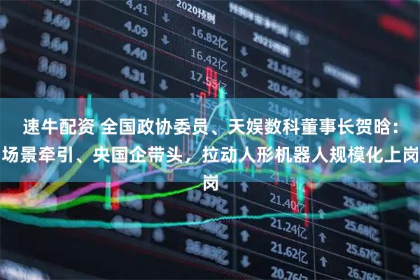 速牛配资 全国政协委员、天娱数科董事长贺晗：场景牵引、央国企带头，拉动人形机器人规模化上岗
